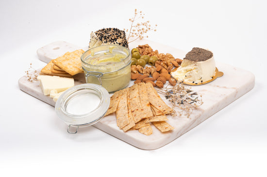 Marble Cheese Board With Mother Of Pearl Inlay