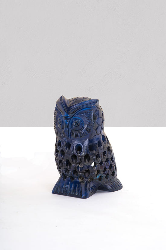 Owl Shaped Marble Candle Holder