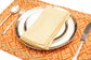 Patola placemats and cream mul chanderi napkins