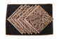 Black jute linen  placemats with black linen printed napkins.