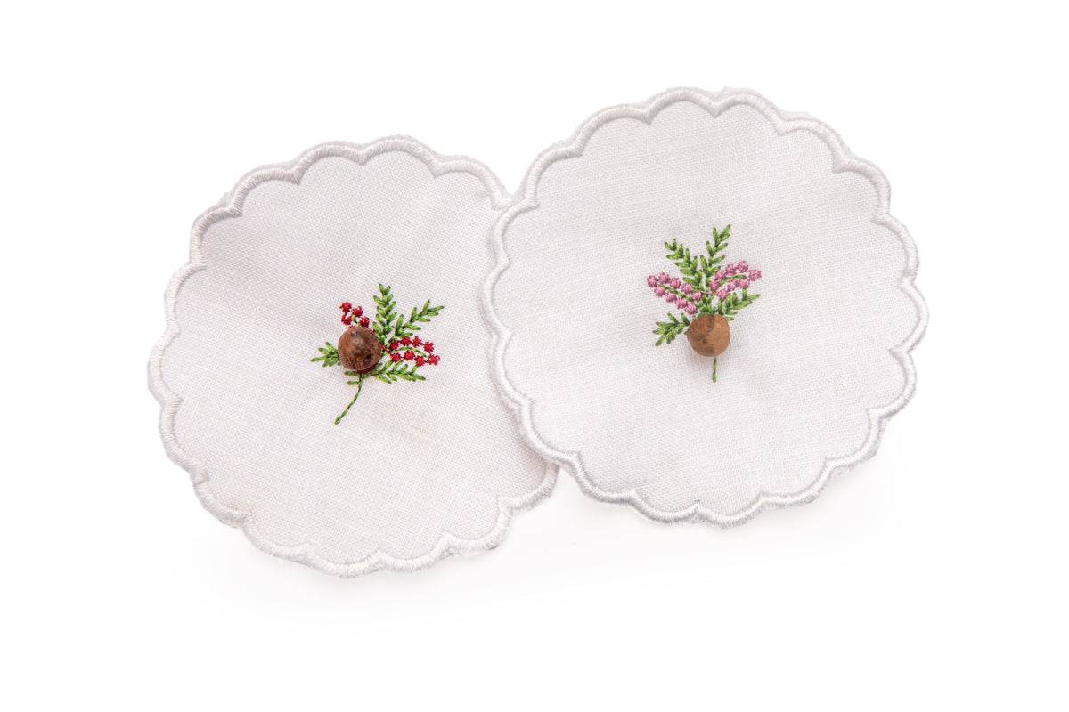 Linen glass covers