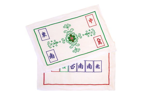 Mahjong tray covers.