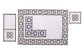 White linen embroidered coaster.