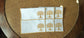 White linen cocktail napkins with tree embroidery