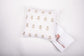 White Linen Cushion Cover With Sequinned Flowers And Leaves