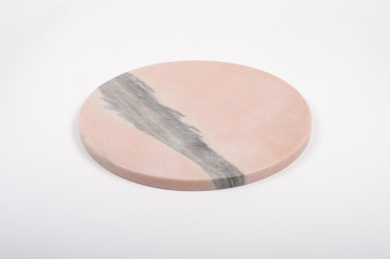Round Pink Marble Platter