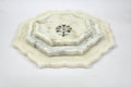 Set of three White Marble Trays