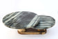 Double Platter Grey Marble Cake Stand
