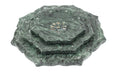 Set of three Green Marble Trays